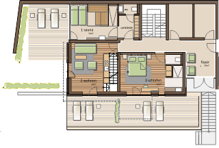 Grundriss Alm Planai Erdgeschoss